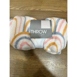 Target Rainbow Throw Blanket 50x60 Multi Colored